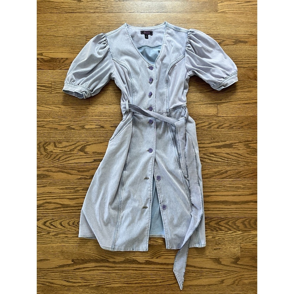 c wonder by christian siriano Stretch Knit Denim Dress Women's LP